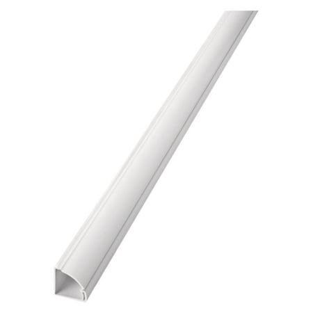 Ezgeneration US-5FT22QSW 0.25R 5 ft. Quarter Round Cord Cover Strip  White EZ2513738